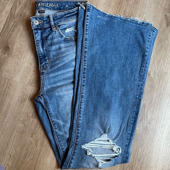 AE Ripped Flare Jean Pants - Picture 6 of 7
